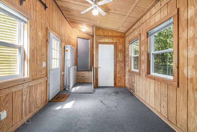 300 Basswood Ter, Brooklyn, MI 49230 - unfurnished sunroom with vaulted ceiling