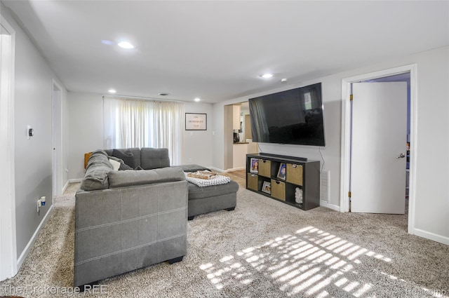 4462 Dye Rd, Swartz Creek, MI 48473 - living area with recessed lighting and carpet
