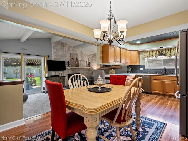 7363 Provincial Rd, Canton, MI 48187 - dining space featuring a chandelier and wood finished floors