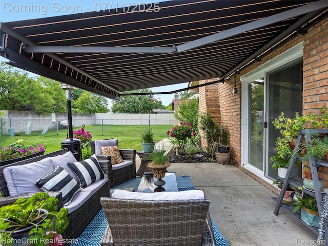 7363 Provincial Rd, Canton, MI 48187 - view of patio / terrace featuring an outdoor hangout area