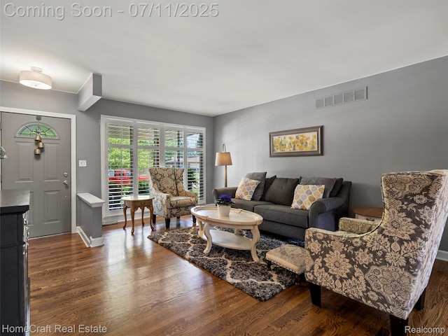 7363 Provincial Rd, Canton, MI 48187 - living room featuring dark wood-type flooring