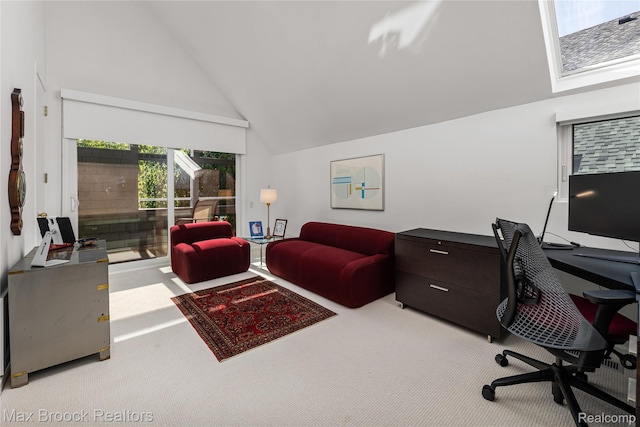 680 Willits St, Birmingham, MI 48009 - carpeted office space featuring high vaulted ceiling