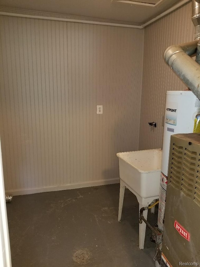 203 W Columbia Ave, Troy, MI 48340 - basement featuring a sink