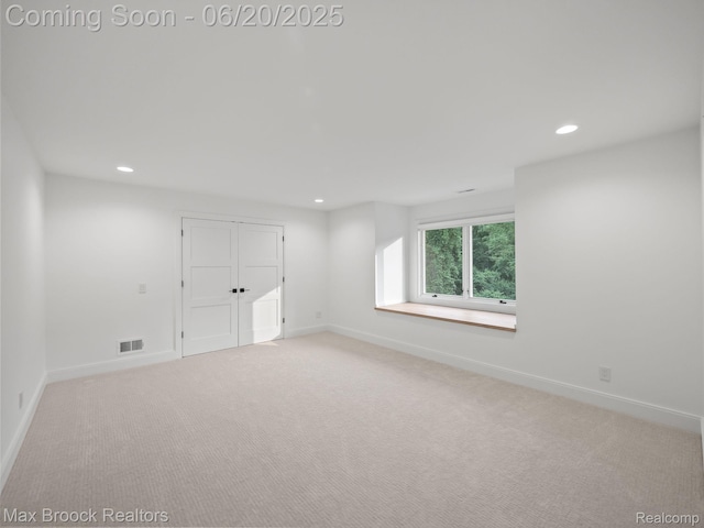 4331 Spruce Hill Ln, Birmingham, MI 48301 - spare room featuring recessed lighting and light carpet