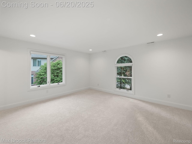 4331 Spruce Hill Ln, Birmingham, MI 48301 - unfurnished room with recessed lighting and carpet floors