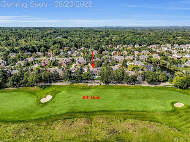 5007 Rockaway Ln, Clarkston, MI 48348 - aerial perspective of suburban area with a golf course