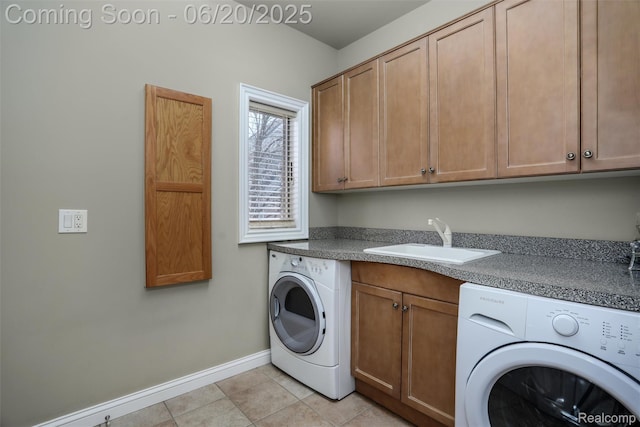 5007 Rockaway Ln, Clarkston, MI 48348 - washroom with cabinet space and light tile patterned flooring