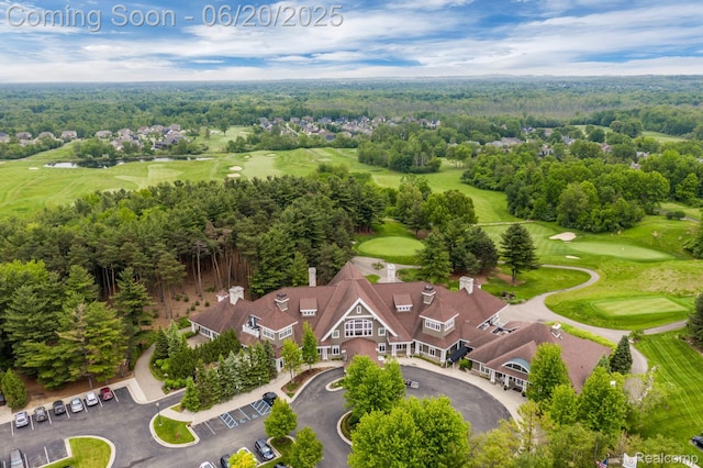 5007 Rockaway Ln, Clarkston, MI 48348 - aerial view of a golf course and a forest