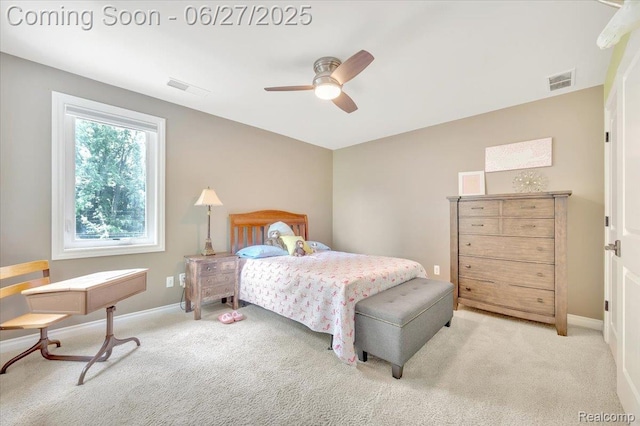 240 Red Oak Ln, Rochester Hills, MI 48307 - bedroom with carpet and a ceiling fan