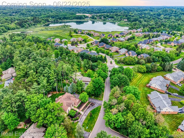 5258 Hidden Pines Dr, Brighton, MI 48116 - view of property location featuring a nearby body of water and nearby suburban area