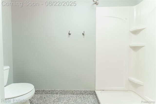 5258 Hidden Pines Dr, Brighton, MI 48116 - full bathroom featuring speckled floor and a shower