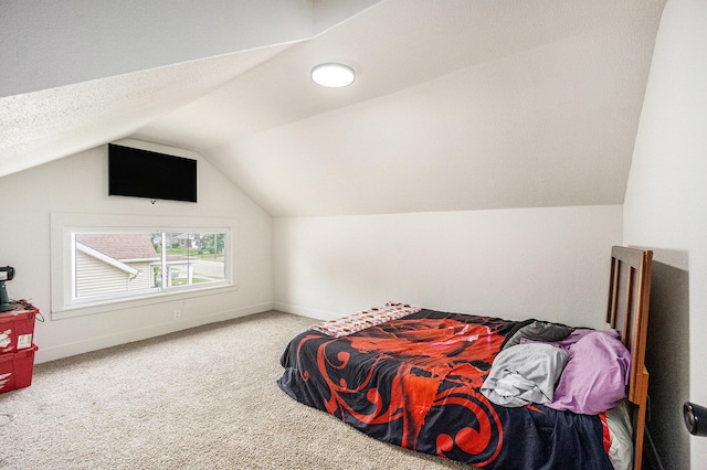 59 Dunning Ave, Battle Creek, MI 49037 - bedroom featuring lofted ceiling and carpet floors