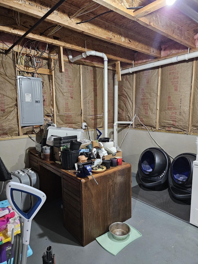 16304 Trent Ridge Dr, Cedar Springs, MI 49319 - unfinished basement with electric panel