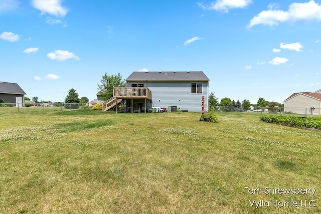 16304 Trent Ridge Dr, Cedar Springs, MI 49319 - rear view of house featuring stairs and a wooden deck