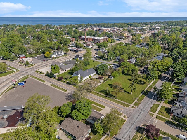 632 Green St, South Haven, MI 49090 - aerial view of property's location with a nearby body of water and nearby suburban area