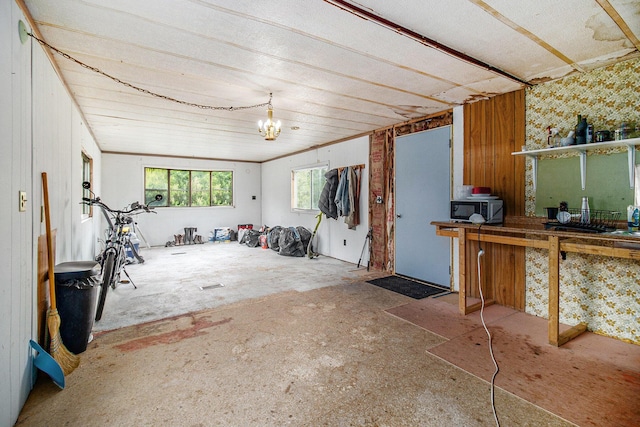 1715 S 48th Ave, Shelby, MI 49455 - misc room featuring a chandelier