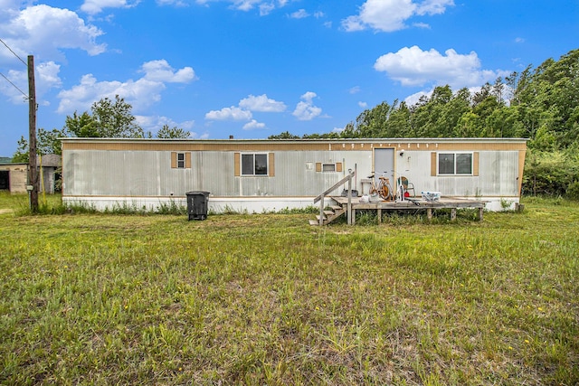 1715 S 48th Ave, Shelby, MI 49455 - rear view of property with a wooden deck