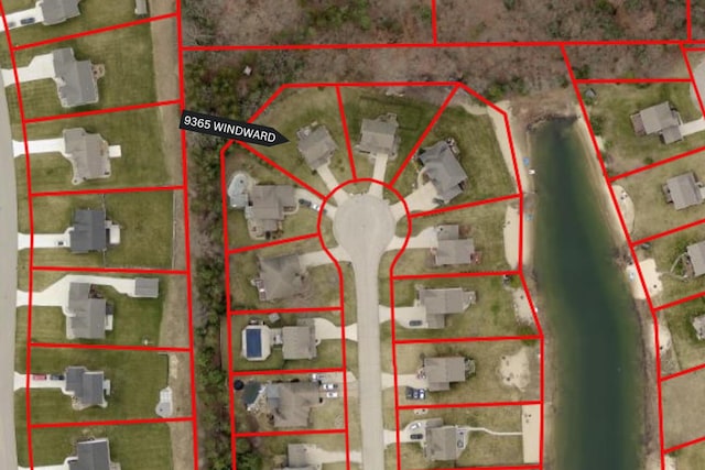9365 Windward Dr, West Olive, MI 49460 - map / location with property parcel outlined