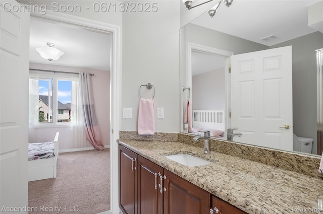 48392 Binghampton Dr, Northville, MI 48168 - bathroom with vanity and toilet