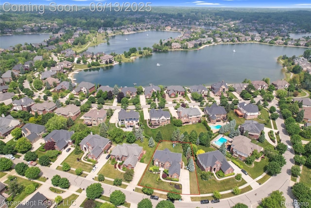 48392 Binghampton Dr, Northville, MI 48168 - aerial view of property's location with nearby suburban area