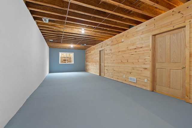 14244 36th St, Gobles, MI 49055 - basement featuring wood walls