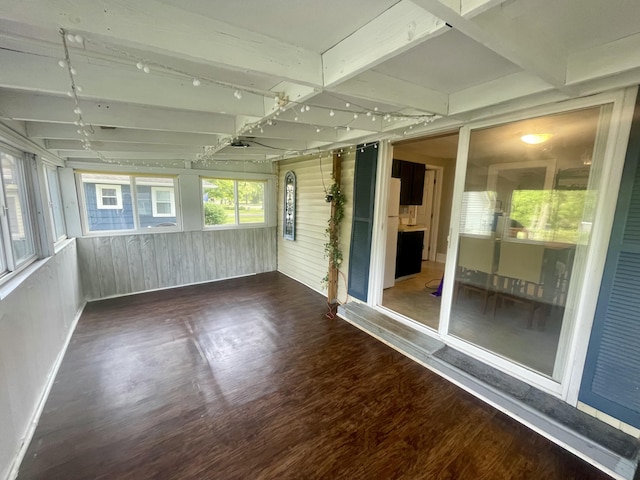 408 Wilkinson St, Chelsea, MI 48118 - unfurnished sunroom with track lighting