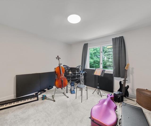 7624 Quail Ridge Dr, Dexter, MI 48130 - recreation room featuring carpet floors