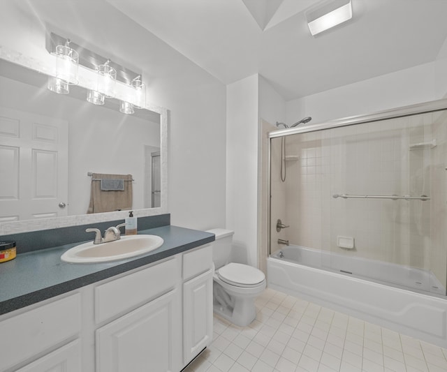 7624 Quail Ridge Dr, Dexter, MI 48130 - bathroom with tile patterned floors, vanity, and shower / bath combination