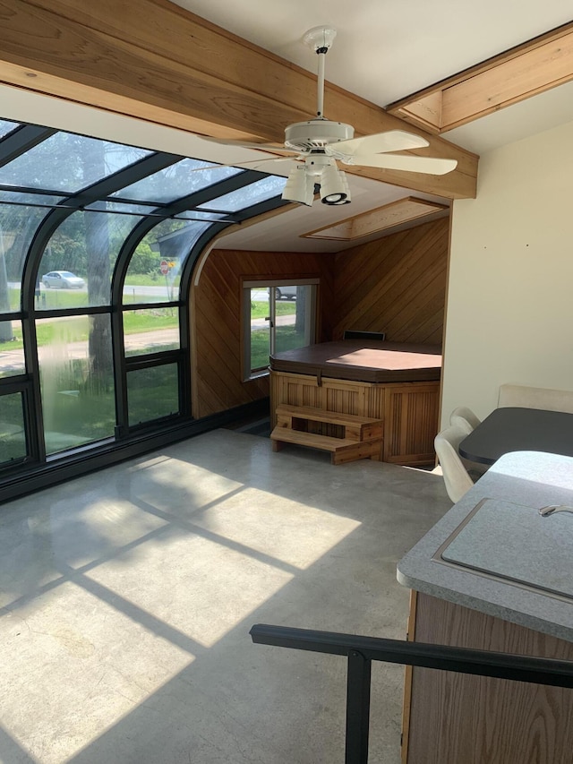 5513 S Waverly Rd, Lansing, MI 48911 - sunroom with a hot tub