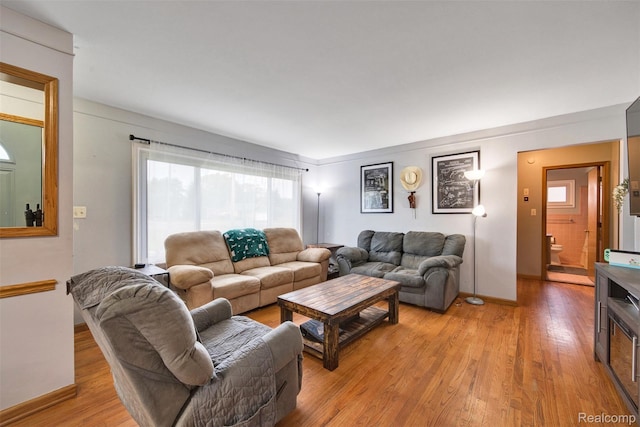 11214 Canal Rd, Sterling Heights, MI 48314 - living area featuring light wood finished floors and baseboards