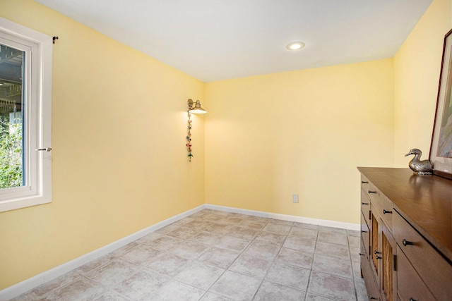 2347 W W Dowling Rd, Delton, MI 49046 - empty room with baseboards and recessed lighting