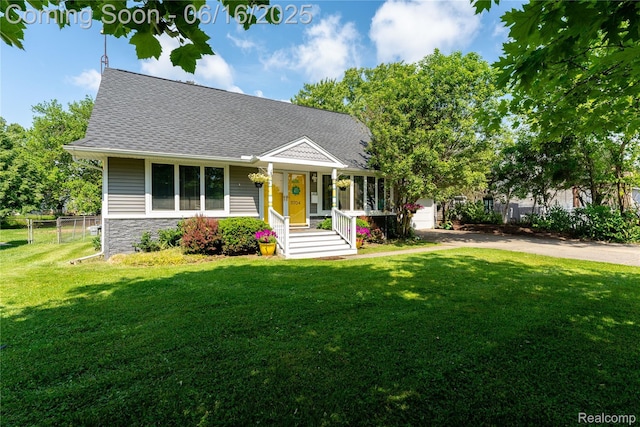 11704 Schram St, Grand Blanc, MI 48439 - view of front facade with an attached garage, roof with shingles, stone siding, and driveway