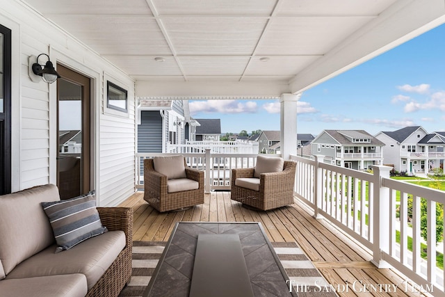 806 S Lake St, Whitehall, MI 49461 - deck featuring a residential view