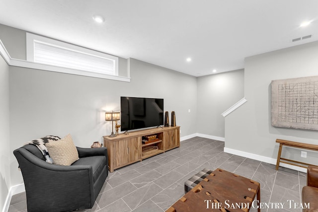 806 S Lake St, Whitehall, MI 49461 - living room with recessed lighting and baseboards