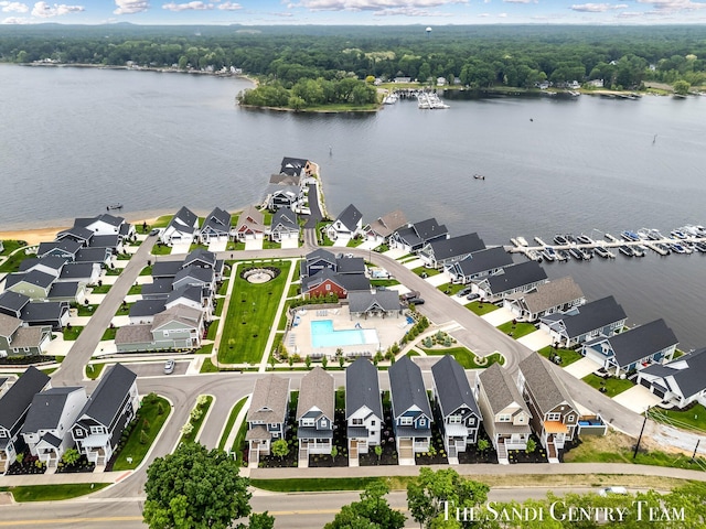 806 S Lake St, Whitehall, MI 49461 - aerial view of residential area with a large body of water