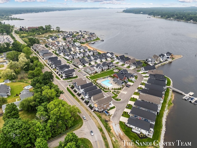 806 S Lake St, Whitehall, MI 49461 - aerial view of property's location with a large body of water and nearby suburban area