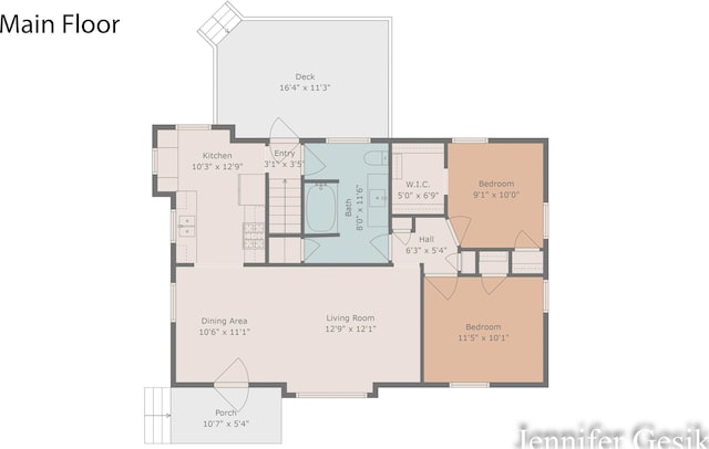 932 Kentfield St SW, Wyoming, MI 49509 - view of floor plan / room layout