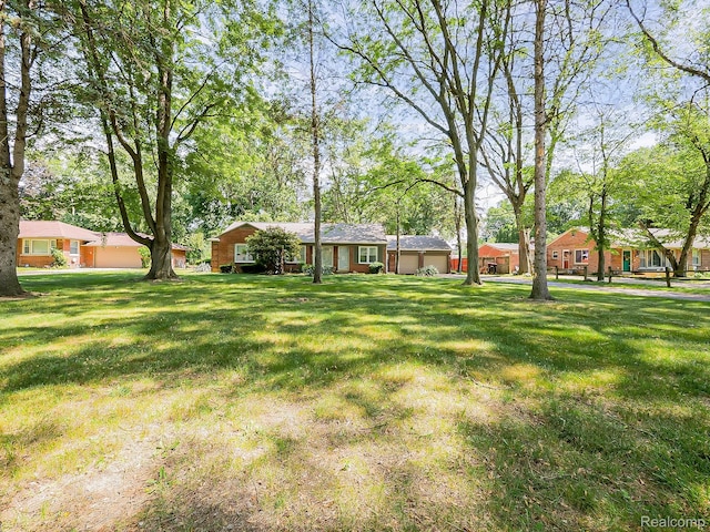 23740 Lee Baker Dr, Southfield, MI 48075 - view of grassy yard