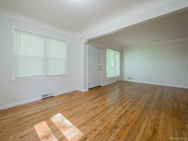 23740 Lee Baker Dr, Southfield, MI 48075 - unfurnished room with light wood finished floors and baseboards