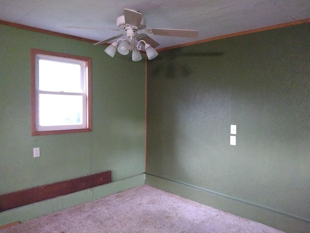1830 Ferry St, Niles, MI 49120 - carpeted empty room with a ceiling fan