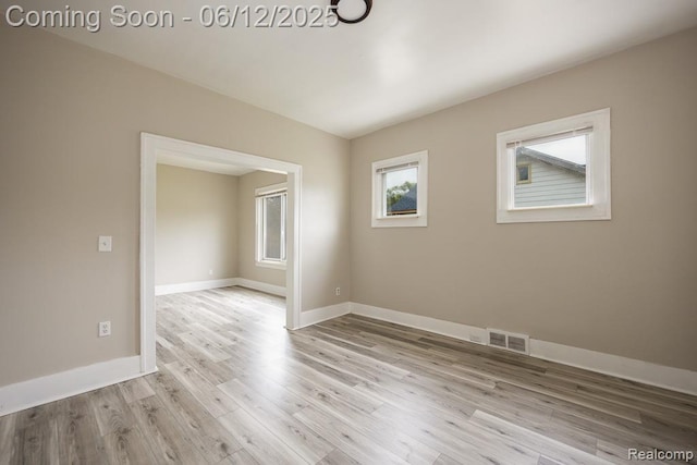 15834 Baylis St, Detroit, MI 48238 - unfurnished room featuring wood finished floors and baseboards