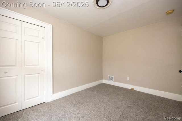 15834 Baylis St, Detroit, MI 48238 - unfurnished bedroom with carpet flooring, a closet, and lofted ceiling