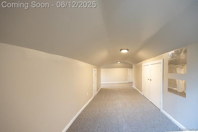 15834 Baylis St, Detroit, MI 48238 - hall featuring lofted ceiling and carpet flooring