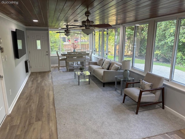 2211 Parkside St, Trenton, MI 48183 - sunroom / solarium with wood finished floors and ornamental molding