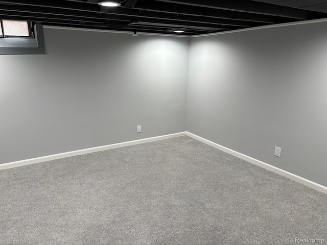 2211 Parkside St, Trenton, MI 48183 - finished below grade area with carpet flooring and baseboards