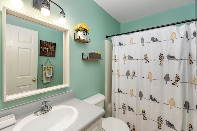 626 Hiscock St, Ann Arbor, MI 48103 - full bathroom featuring vanity and a shower with shower curtain
