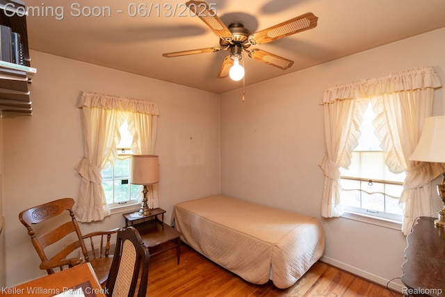 526 W Webster Rd, Royal Oak, MI 48073 - bedroom featuring wood finished floors and a ceiling fan