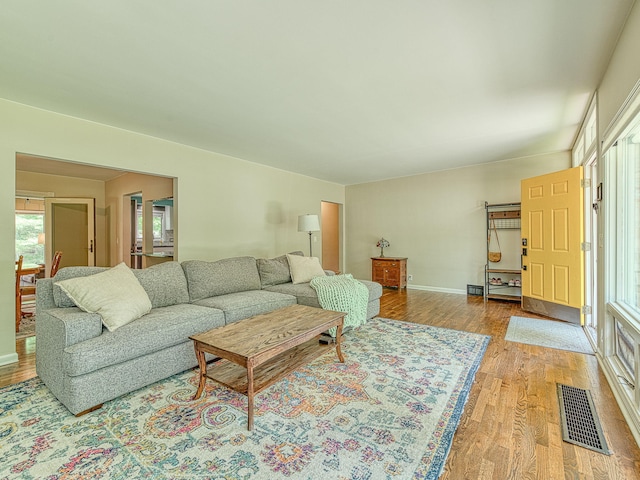 219 Park St, Tecumseh, MI 49286 - living area with light wood-type flooring and baseboards