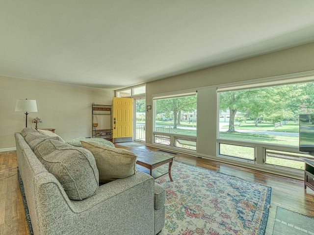 219 Park St, Tecumseh, MI 49286 - living area featuring wood finished floors