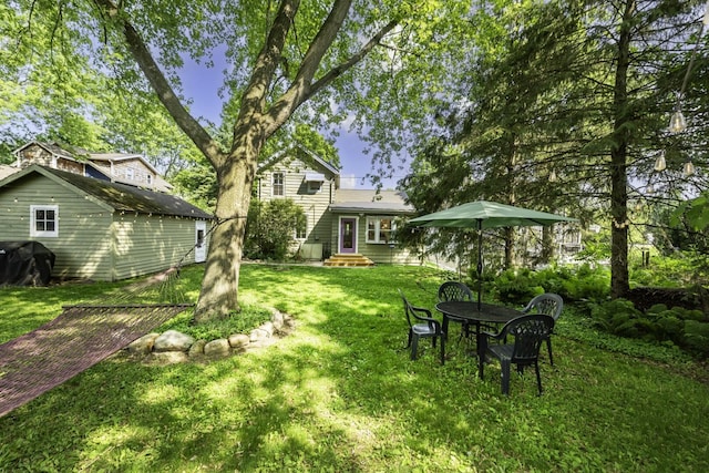 3444 Broad St, Dexter, MI 48130 - view of grassy yard with entry steps